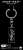 Kawasaki Ninja Brand Emblem (Black) Metal Key Chain (Diecast Car) Item picture1