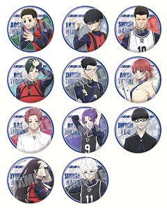 Blue Lock Trading Can Badge Vol.2 (Set of 11) (Anime Toy)