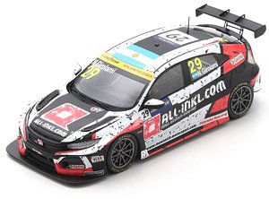 Honda Civic Type R TCR No.29 ALL-INKL.DE Munnich Motorsport Winner Race 1 WTCR Zolder 2020 Nestor Girolami (Diecast Car)