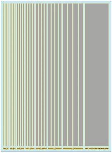 Color Line Decal Silver (Plastic model)