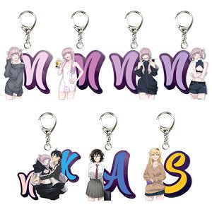 TV Animation [Call of the Night] Trading Initial Key Ring (Set of 7) (Anime Toy)