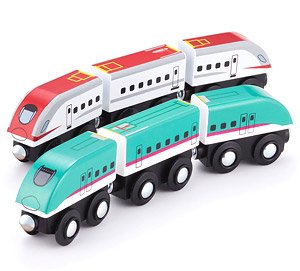 moku TRAIN E5系はやぶさ＆E6系こまち連結セット (玩具)