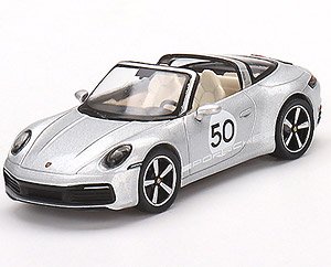 Porsche 911 Targa 4S Heritage Design Edition GT Silver Metallic (LHD) (Diecast Car)