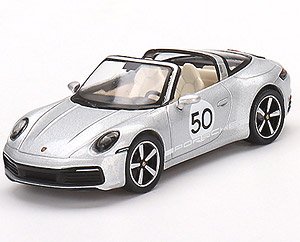 Porsche 911 Targa 4S Heritage Design Edition GT Silver Metallic (RHD) (Diecast Car)
