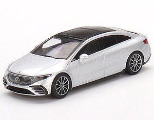 Mercedes-Benz EQS 580 4MATIC Silver Metallic (RHD) (Diecast Car)