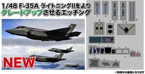 Photo-Etched Parts for F-35A Lightning II (Plastic model)