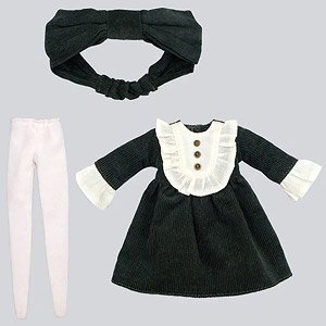 Dear Darling fashion for dolls 「フリルヨークワンピースセット」 (22cmドール用) (グリーン) (ドール)