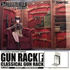 1/12 Little Armory (LD042) Gun Rack F - Classical Gun Rack (Plastic model)