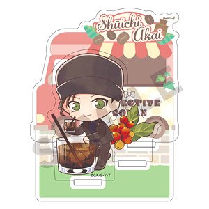 Detective Conan Diorama Acrylic Stand Shuichi Akai Chara Peko Drink Ver (Anime Toy)