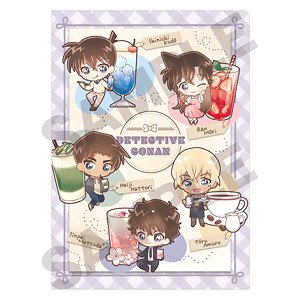 Detective Conan Single Clear File Purple Chara Peko Drink Ver (Anime Toy)