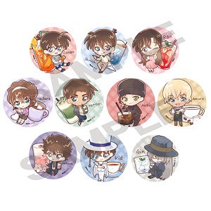 名探偵コナン トレーディング缶バッジ きゃらペコドリンクVer (10個セット) (キャラクターグッズ)