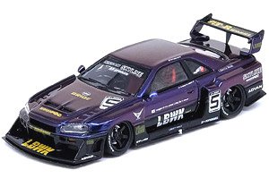 Nissan Skyline `LBWK` (ER34) Super Silhouette Midnight Purple II (Diecast Car)