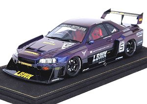 Nissan Skyline `LBWK` (ER34) Super Silhouette Midnight Purple II (Diecast Car)