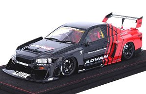 Nissan スカイライン `LBWK` (ER34) スーパーシルエット `ADVAN` (ミニカー)