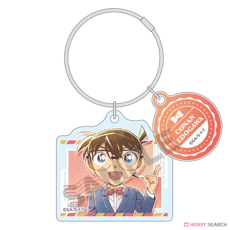 名探偵コナン ニ連ワイヤーアクリルキーホルダー 江戸川コナン スタンプ (キャラクターグッズ) 商品画像1