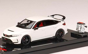 ホンダ シビック TYPE R (FL5) エンジンディスプレイモデル付 チャンピオンシップホワイト (ミニカー)