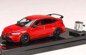 Honda Civic Type R (FL5) Flame Red w/Engine Display Model (Diecast Car)