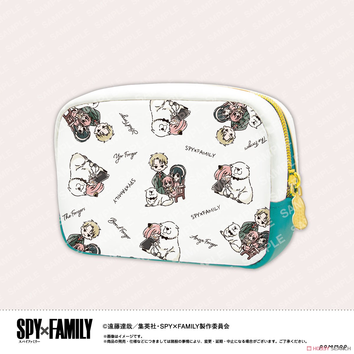 SPY×FAMILY ゆるスタmini ポーチ(B グリーン) (キャラクターグッズ) 商品画像1