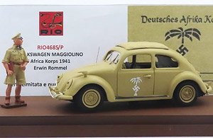 フォルクスワーゲン ビートル ドイツアフリカ軍団 1941 ロンメルフィギュア付 (ミニカー)