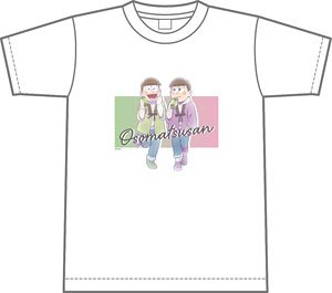 おそ松さん 【描き下ろし】 チョロ松＆トド松(冬) Tシャツ (M) (キャラクターグッズ)