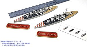 Conte di Cavour-Class Battleship (Set of 2) (Plastic model)