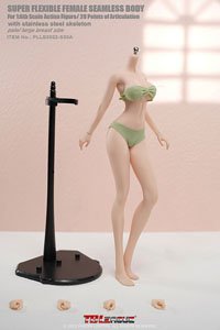 Super Flexible Female Seamless Body Pale/Large Breasts Ankle Seamless S50A (Fashion Doll)