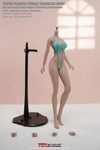 Super Flexible Female Seamless Body Suntan/Large Breasts Ankle Seamless S51A (Fashion Doll)
