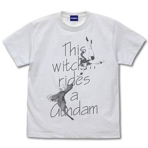 Mobile Suit Gundam: The Witch from Mercury Suletta & Miorine T-Shirt White L (Anime Toy)