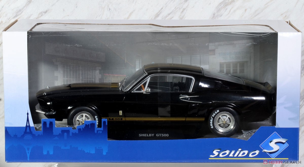 シェルビー GT500 1967 (ブラック/ゴールドストライプ) (ミニカー) パッケージ1