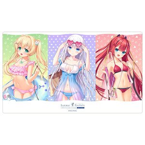 [Summer Pockets Reflection Blue] Rubber Mat (Shiroha & Tsumugi & Shiki / Swimwear) (Card Supplies)