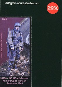 SS MG 42 Gunner, Kampfgruppe Hansen, Ardennes 1944 (Plastic model)