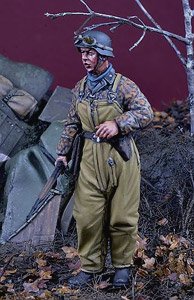 SS NCO in US Tanker`s pants, Kampfgruppe Hansen, Ardennes 1944 (Plastic model)