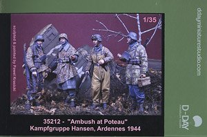 `Ambush at Poteau`, Kampfgruppe Hansen, Ardennes 1944 (Plastic model)