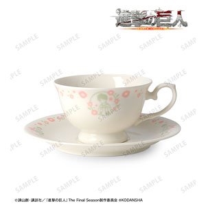 Attack on Titan Eren & Levi Botania Cup & Saucer (Anime Toy)