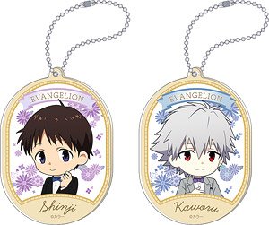 ヱヴァンゲリヲン新劇場版 アクリルキーホルダーセット シンジ＆カヲル、デフォルメ (キャラクターグッズ)