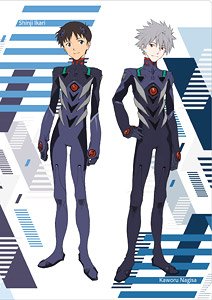 Rebuild of Evangelion Clear File Shinji & Kaworu (Plug Suit) (Anime Toy)