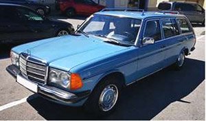 MB 200 T 1980 ブルー (ミニカー)