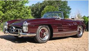 MB 300 SL ロードスター 1957 レッド (ミニカー)