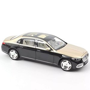 メルセデス・マイバッハ S 680 4MATIC 2021 メタリックゴールド/メタリックブラック (ミニカー)