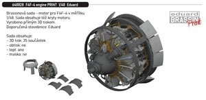 F4F-4 Engine (for Eduard) (Plastic model)