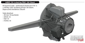 F4F-4 Wheel Bay (for Eduard) (Plastic model)