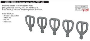 Aces Ii Ejection Seat Lower Handles (5 Pieces) (Plastic model)