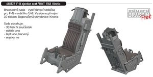 F-16 Ejection Seat (for Kinetic) (Plastic model)