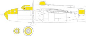 B-25J 「グラスノーズ」 「Tフェース」両面塗装マスクシール (HKモデル用) (プラモデル)