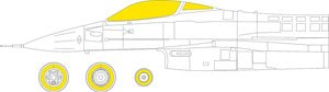 Masking Sheet for F-16A MLU (for Kinetic) (Plastic model)