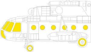 Masking Sheet for Mi-8MT (for Zvezda) (Plastic model)