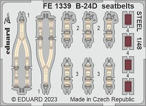 B-24D Seatbelts Steel (for Revell) (Plastic model)