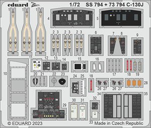C-130J ズームエッチングパーツ (ズべズダ用) (プラモデル)