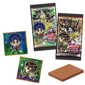 Niformation JoJo`s Bizarre Adventure Seal Wafer -Phantom Blood/Battle Tendency- (Set of 20) (Shokugan)