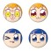 ポプテピピック ぷにぷに缶バッジ ポプ子A (キャラクターグッズ) その他の画像1 サムネイル
